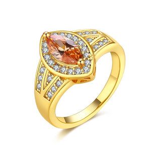 Citrine Diamond Cut Micro-Pav'e Gold Ring, , Golden NYC Jewelry, Golden NYC Jewelry  jewelryjewelry deals, swarovski crystal jewelry, groupon jewelry,, jewelry for mom, 