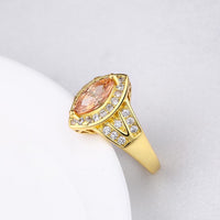Citrine Diamond Cut Micro-Pave Gold Ring, , Golden NYC Jewelry, Golden NYC Jewelry jewelryjewelry deals, swarovski crystal jewelry, groupon jewelry,, jewelry for mom, 