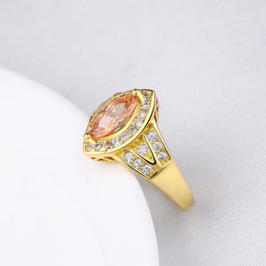 Citrine Diamond Cut Micro-Pav'e Gold Ring, , Golden NYC Jewelry, Golden NYC Jewelry  jewelryjewelry deals, swarovski crystal jewelry, groupon jewelry,, jewelry for mom, 