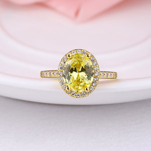 2.80 CTTW Yellow Citrine Princess Cut Pav'e Halo Cut Gold Ring, , Golden NYC Jewelry, Golden NYC Jewelry  jewelryjewelry deals, swarovski crystal jewelry, groupon jewelry,, jewelry for mom,