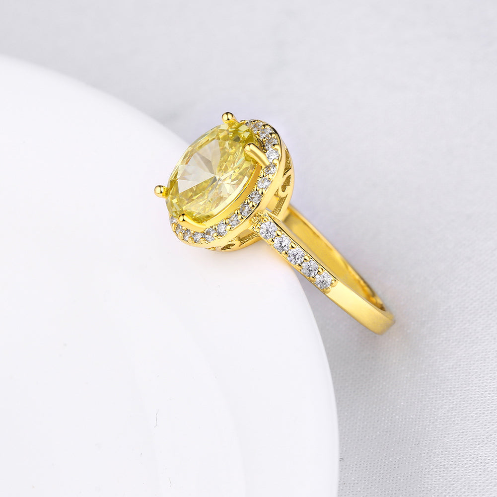 2.80 CTTW Yellow Citrine Princess Cut Pave Halo Cut Gold Ring, , Golden NYC Jewelry, Golden NYC Jewelry jewelryjewelry deals, swarovski crystal jewelry, groupon jewelry,, jewelry for mom,