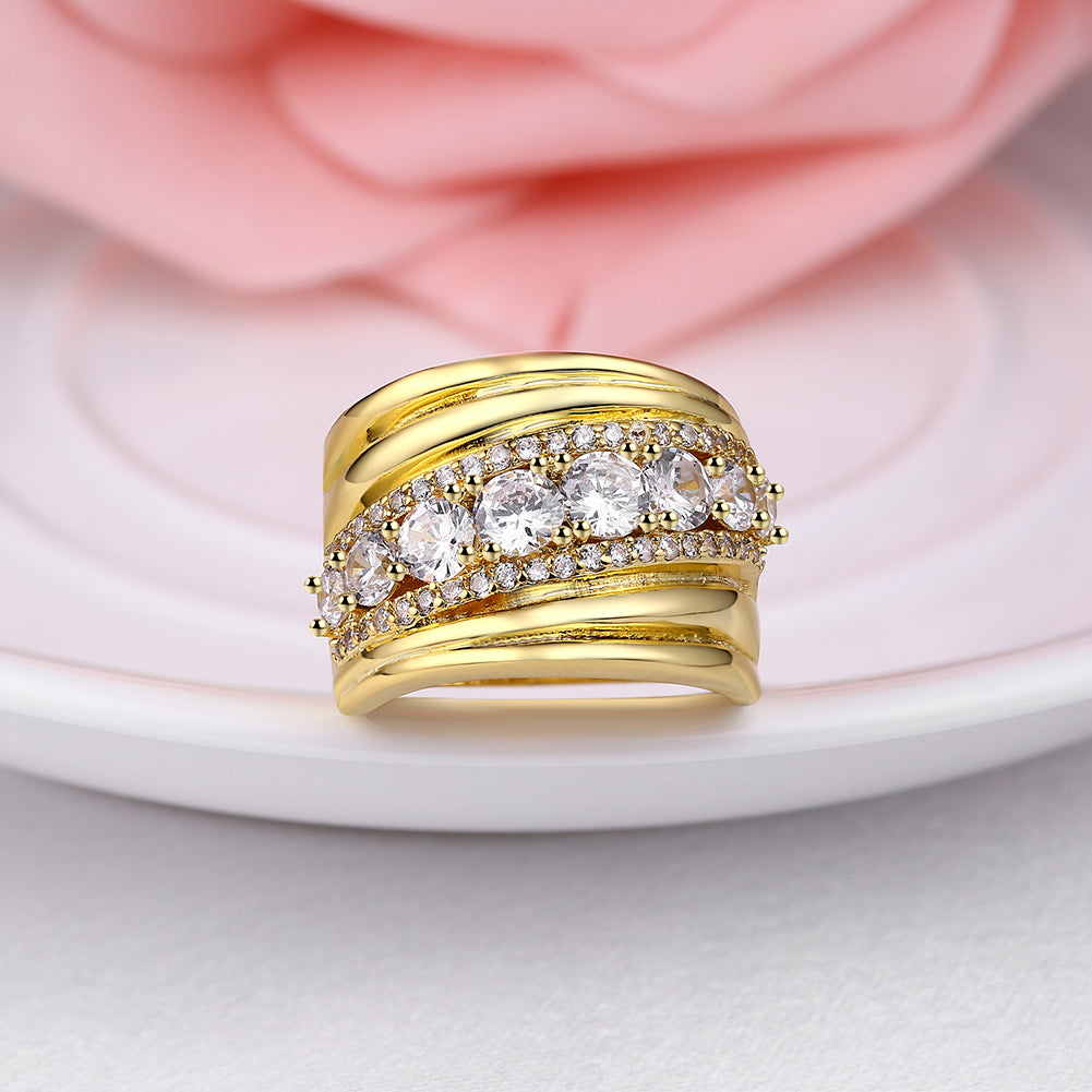 4.19 CTTW Micro-Pave Swarovski Elements Princess Cut Ring, , Golden NYC Jewelry, Golden NYC Jewelry jewelryjewelry deals, swarovski crystal jewelry, groupon jewelry,, jewelry for mom,