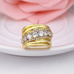 4.19 CTTW Micro-Pave Elements Princess Cut Ring