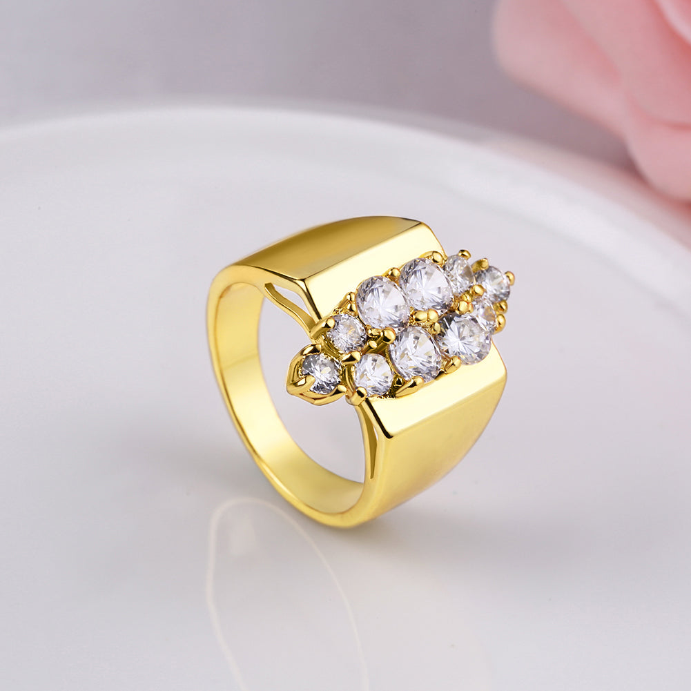 Multi Micro-Pave Marquis Cut Gold Swarovski Elements Ring, , Golden NYC Jewelry, Golden NYC Jewelry fashion jewelry, cheap jewelry, jewelry for mom, 