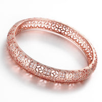 18K Rose Gold Plated Filigree Cut Bangle, Bracelet, Golden NYC Jewelry, Golden NYC Jewelry jewelryjewelry deals, swarovski crystal jewelry, groupon jewelry,, jewelry for mom,