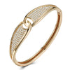 Swarovski Crystal Pave Connecting Worlds Bangle - Golden NYC Jewelry www.goldennycjewelry.com fashion jewelry for women