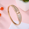 Swarovski Crystal Pave Connecting Worlds Bangle - Golden NYC Jewelry www.goldennycjewelry.com fashion jewelry for women