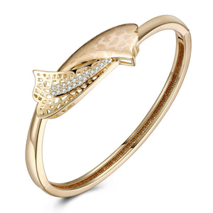 Swarovski Crystal Ribbon Tie Bangle