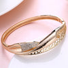 Swarovski Crystal Pave Filigree X Bangle - Golden NYC Jewelry www.goldennycjewelry.com fashion jewelry for women