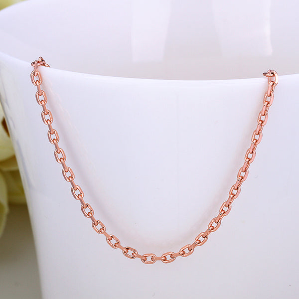 18K Rose Gold Plated Link Chain 18", Necklaces, Golden NYC Jewelry, Golden NYC Jewelry jewelryjewelry deals, swarovski crystal jewelry, groupon jewelry,, jewelry for mom,
