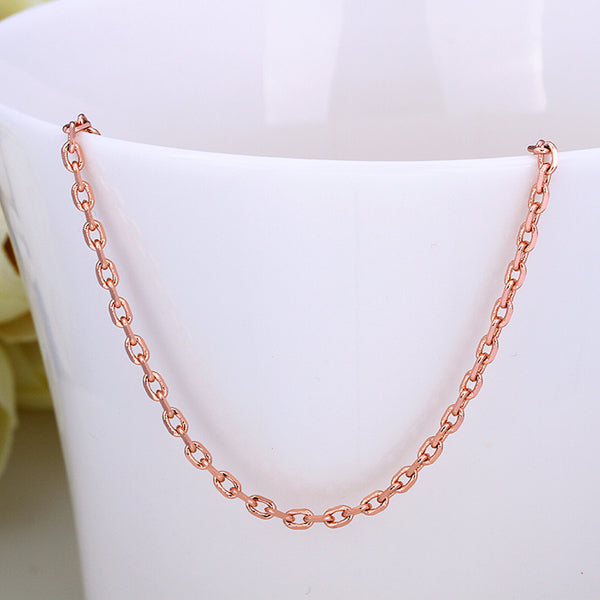 18K Rose Gold Plated Link Chain 18", Necklaces, Golden NYC Jewelry, Golden NYC Jewelry  jewelryjewelry deals, swarovski crystal jewelry, groupon jewelry,, jewelry for mom,