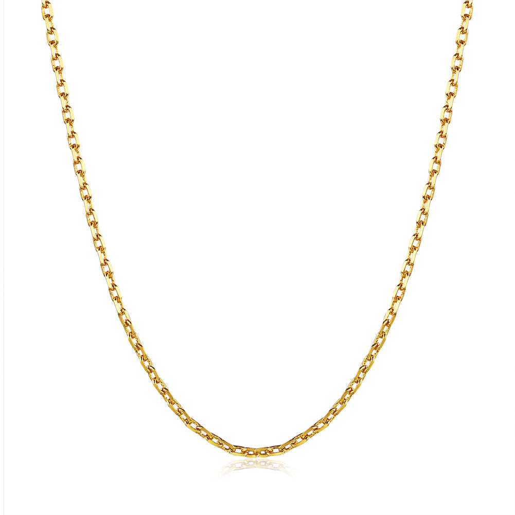 18K Gold Plated Sleek Link Chain Necklace, , Golden NYC Jewelry, Golden NYC Jewelry jewelryjewelry deals, swarovski crystal jewelry, groupon jewelry,, jewelry for mom,