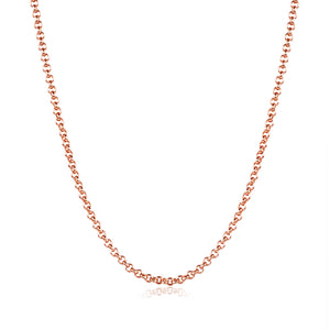 18K Rose Gold Plated Sleek Link Chain Necklace, , Golden NYC Jewelry, Golden NYC Jewelry  jewelryjewelry deals, swarovski crystal jewelry, groupon jewelry,, jewelry for mom,