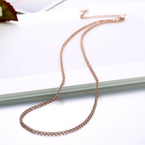 18K Rose Gold Plated Sleek Link Chain Necklace, , Golden NYC Jewelry, Golden NYC Jewelry  jewelryjewelry deals, swarovski crystal jewelry, groupon jewelry,, jewelry for mom,