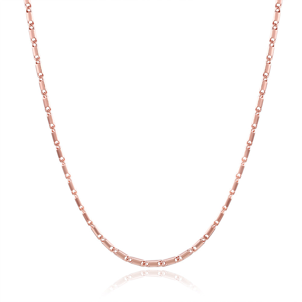 18K Rose Gold Plated Mini Curb Chain Necklace, , Golden NYC Jewelry, Golden NYC Jewelry jewelryjewelry deals, swarovski crystal jewelry, groupon jewelry,, jewelry for mom,