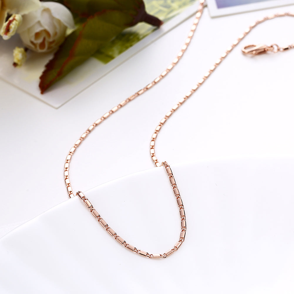 18K Rose Gold Plated Mini Curb Chain Necklace, , Golden NYC Jewelry, Golden NYC Jewelry jewelryjewelry deals, swarovski crystal jewelry, groupon jewelry,, jewelry for mom,