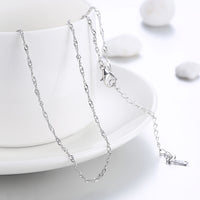 18K White Gold Plated Twisted Roc Chain Necklace, , Golden NYC Jewelry, Golden NYC Jewelry jewelryjewelry deals, swarovski crystal jewelry, groupon jewelry,, jewelry for mom,