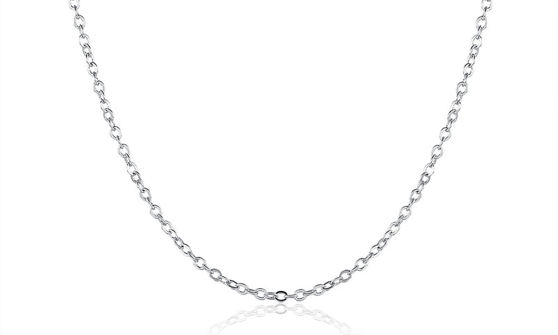 18K White Gold Plated Singapore Chain 18", Necklaces, Golden NYC Jewelry, Golden NYC Jewelry jewelryjewelry deals, swarovski crystal jewelry, groupon jewelry,, jewelry for mom,