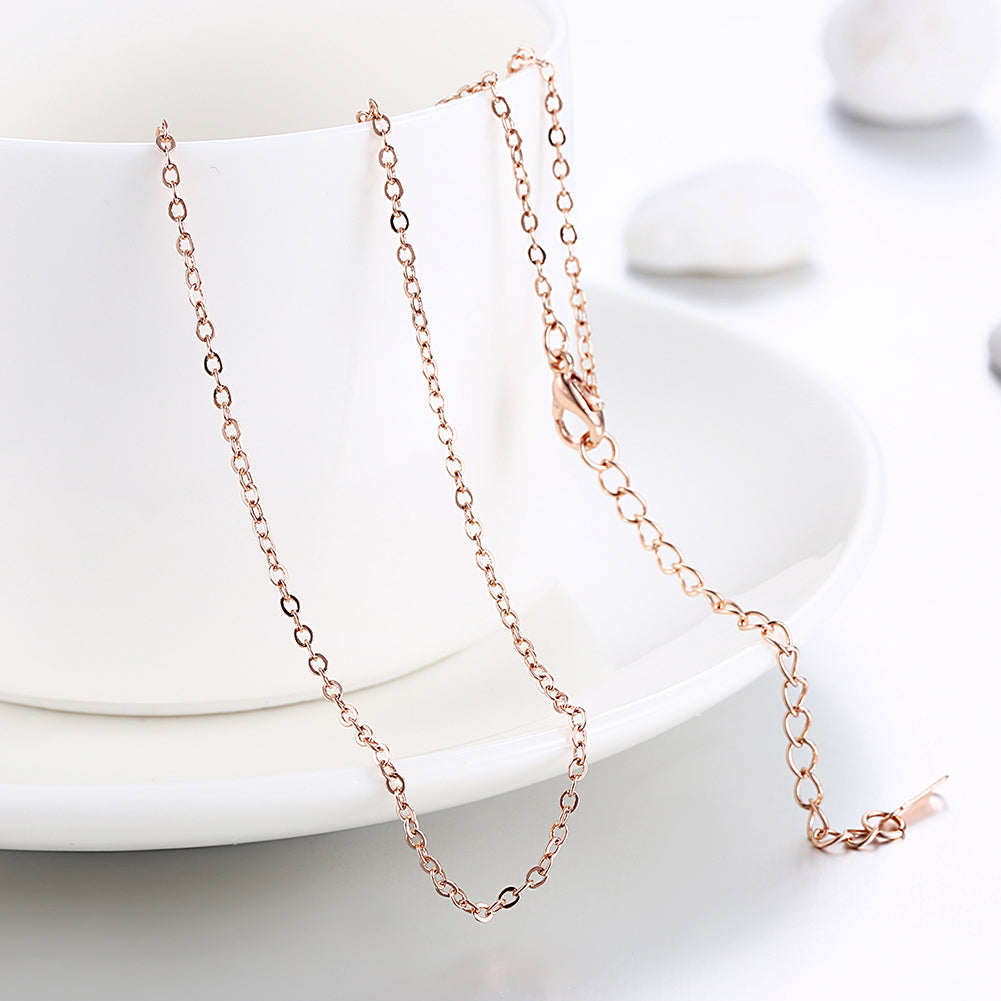 18K Rose Mini Chain Necklace, , Golden NYC Jewelry, Golden NYC Jewelry jewelryjewelry deals, swarovski crystal jewelry, groupon jewelry,, jewelry for mom,