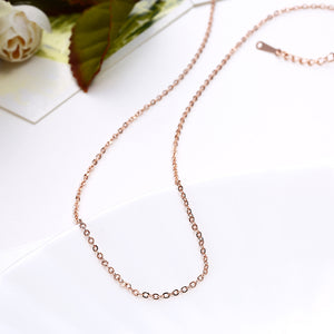 18K Rose Mini Chain Necklace, , Golden NYC Jewelry, Golden NYC Jewelry  jewelryjewelry deals, swarovski crystal jewelry, groupon jewelry,, jewelry for mom,