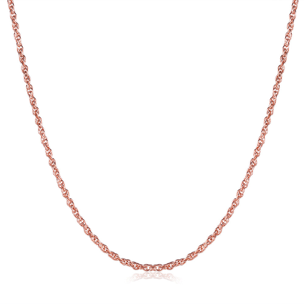 18K Rose Gold Plated Mini Twisted Chain Necklace, , Golden NYC Jewelry, Golden NYC Jewelry jewelryjewelry deals, swarovski crystal jewelry, groupon jewelry,, jewelry for mom,