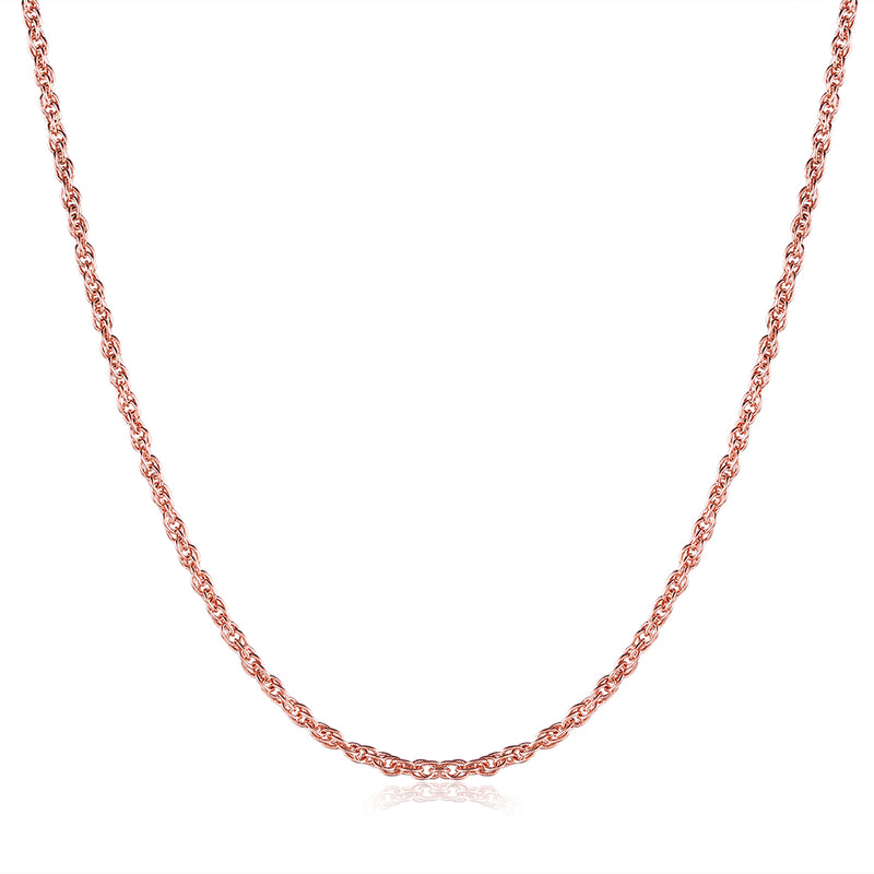 18K Rose Gold Plated Mini Twisted Chain Necklace, , Golden NYC Jewelry, Golden NYC Jewelry  jewelryjewelry deals, swarovski crystal jewelry, groupon jewelry,, jewelry for mom,