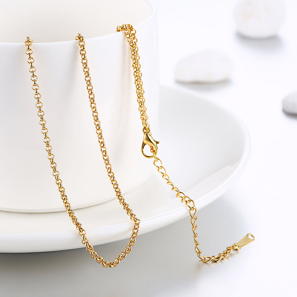 18K Gold Plated Classic New York Chain Link Necklace, , Golden NYC Jewelry, Golden NYC Jewelry jewelryjewelry deals, swarovski crystal jewelry, groupon jewelry,, jewelry for mom,