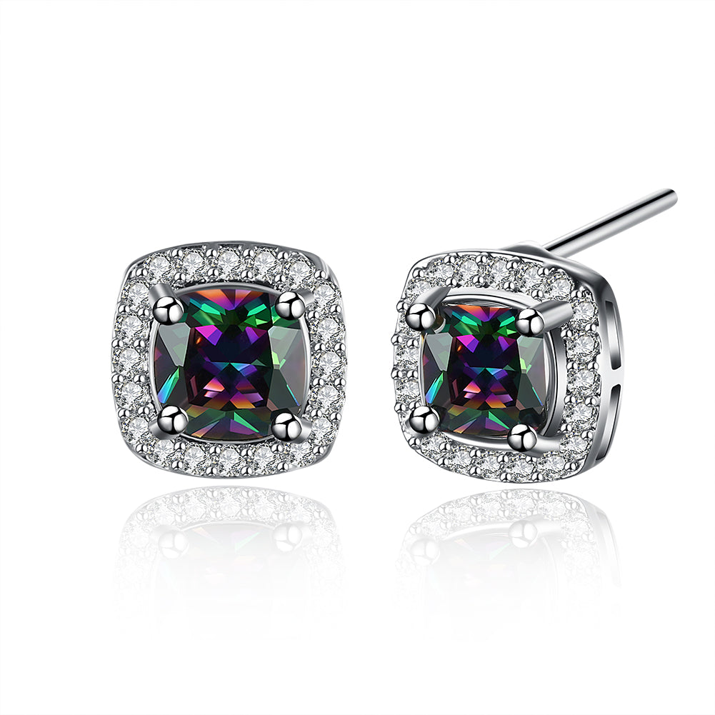 Swarovski Elements Mystic Topaz Stud Earrings