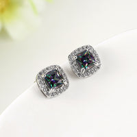 Swarovski Elements Mystic Topaz Stud Earrings