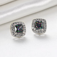 Swarovski Elements Mystic Topaz Stud Earrings