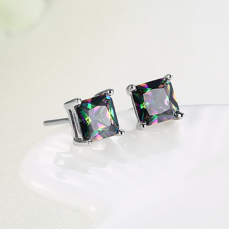 Classic Shaped Mystic Topaz Stud Earrings, Earring, Golden NYC Jewelry, Golden NYC Jewelry jewelryjewelry deals, swarovski crystal jewelry, groupon jewelry,, jewelry for mom, 