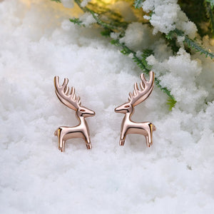 Santa's Reindeers Stud Earrings