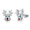14K Gold Plated Christmas Reindeer Elements Earrings- Multiple Options Available