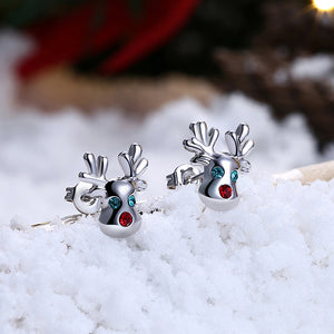 14K Gold Plated Christmas Reindeer Elements Earrings- Multiple Options Available