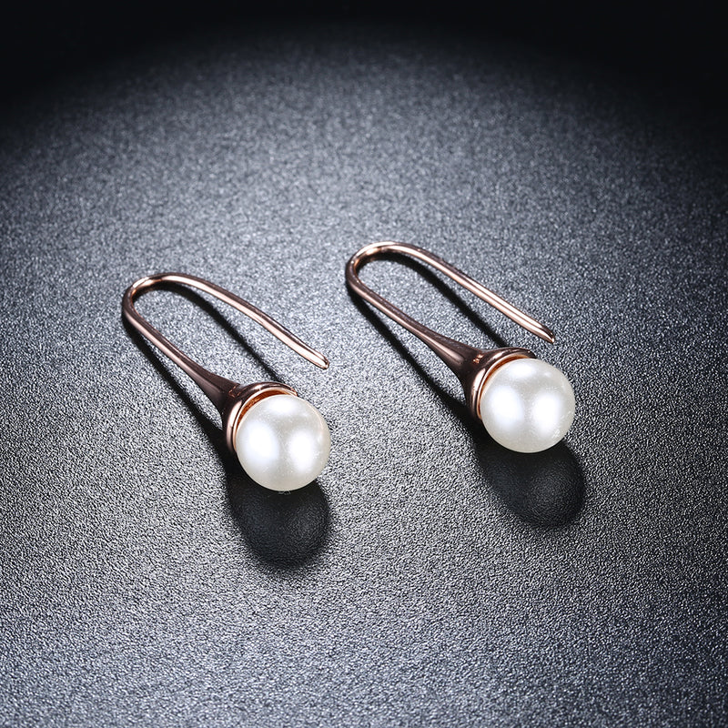 Freshwater Pearl Dangling Thin Earrings, Earring, Golden NYC Jewelry, Golden NYC Jewelry jewelryjewelry deals, swarovski crystal jewelry, groupon jewelry,, jewelry for mom, 