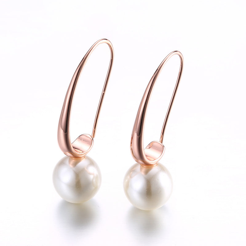 Freshwater Pearl Dangling Curved Earrings, Earring, Golden NYC Jewelry, Golden NYC Jewelry jewelryjewelry deals, swarovski crystal jewelry, groupon jewelry,, jewelry for mom, 