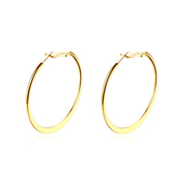 42mm Flat Hoop Earring in 18K Gold Plated, Earring, Golden NYC Jewelry, Golden NYC Jewelry jewelryjewelry deals, swarovski crystal jewelry, groupon jewelry,, jewelry for mom,
