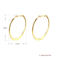 42mm Flat Hoop Earring in 18K Gold Plated, Earring, Golden NYC Jewelry, Golden NYC Jewelry jewelryjewelry deals, swarovski crystal jewelry, groupon jewelry,, jewelry for mom,