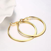 42mm Flat Hoop Earring in 18K Gold Plated, Earring, Golden NYC Jewelry, Golden NYC Jewelry jewelryjewelry deals, swarovski crystal jewelry, groupon jewelry,, jewelry for mom,
