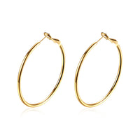 42mm Round Hoop Earring in 18K Gold Plated, Earring, Golden NYC Jewelry, Golden NYC Jewelry jewelryjewelry deals, swarovski crystal jewelry, groupon jewelry,, jewelry for mom,