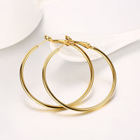 42mm Round Hoop Earring in 18K Gold Plated, Earring, Golden NYC Jewelry, Golden NYC Jewelry jewelryjewelry deals, swarovski crystal jewelry, groupon jewelry,, jewelry for mom,