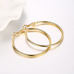 42mm Round Hoop Earring in 18K Gold Plated, Earring, Golden NYC Jewelry, Golden NYC Jewelry  jewelryjewelry deals, swarovski crystal jewelry, groupon jewelry,, jewelry for mom,