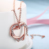 Duo Intertwined Heart Shaped Swarovski Elements Necklace in 14K Rose Gold, Necklaces, Golden NYC Jewelry, Golden NYC Jewelry  jewelryjewelry deals, swarovski crystal jewelry, groupon jewelry,, jewelry for mom,
