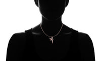Tinkerbell Classic Necklace Embellished with Swarovski Crystals in 18K Rose Gold Plated