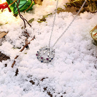 Christmas Wreath Made With Swarovski Crystal, Necklaces, Golden NYC Jewelry, Golden NYC Jewelry jewelryjewelry deals, swarovski crystal jewelry, groupon jewelry,, jewelry for mom, 