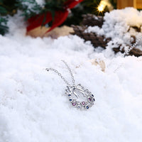 Christmas Wreath Made With Swarovski Crystal, Necklaces, Golden NYC Jewelry, Golden NYC Jewelry jewelryjewelry deals, swarovski crystal jewelry, groupon jewelry,, jewelry for mom, 