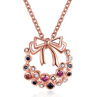 Christmas Wreath Made With Swarovski Crystal, Necklaces, Golden NYC Jewelry, Golden NYC Jewelry jewelryjewelry deals, swarovski crystal jewelry, groupon jewelry,, jewelry for mom, 