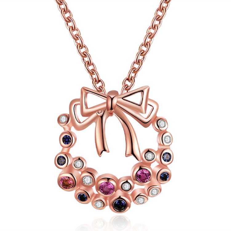 Christmas Wreath Made With Swarovski Crystal, Necklaces, Golden NYC Jewelry, Golden NYC Jewelry jewelryjewelry deals, swarovski crystal jewelry, groupon jewelry,, jewelry for mom, 