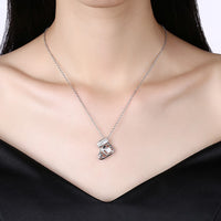 Swarovski Crystal Christmas Stocking Necklace