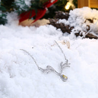 Citrine Reindeer Antler with Swarovski Crystal, Necklaces, Golden NYC Jewelry, Golden NYC Jewelry jewelryjewelry deals, swarovski crystal jewelry, groupon jewelry,, jewelry for mom, 